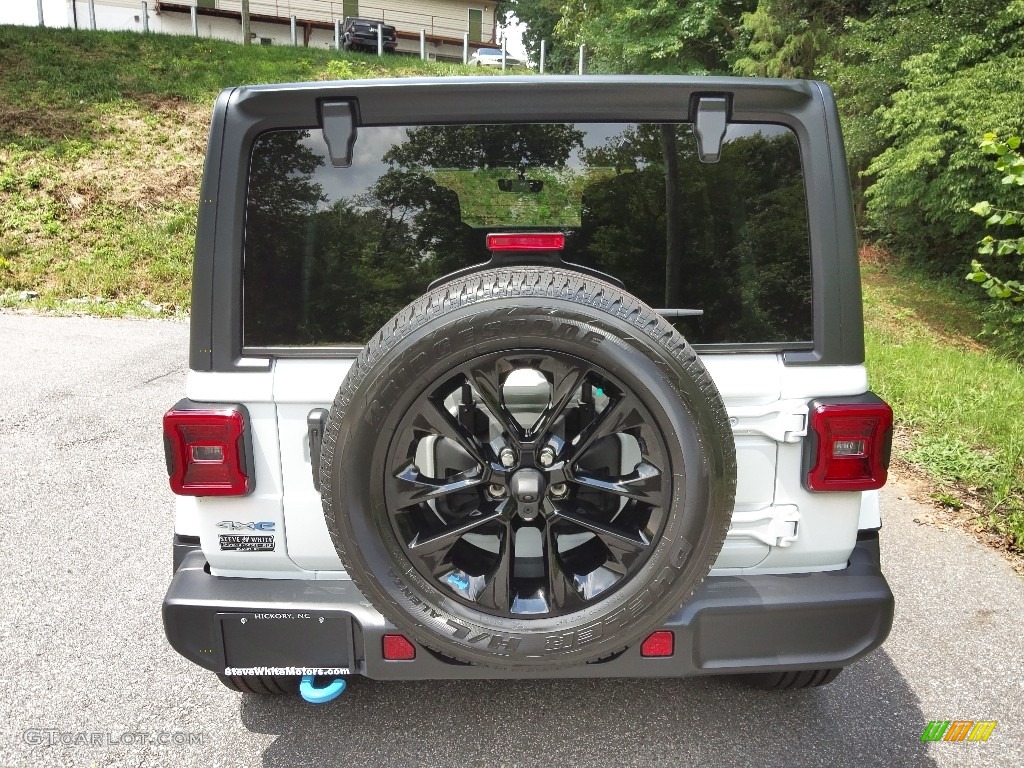 2022 Wrangler Unlimited Sahara 4XE Hybrid - Bright White / Black photo #8