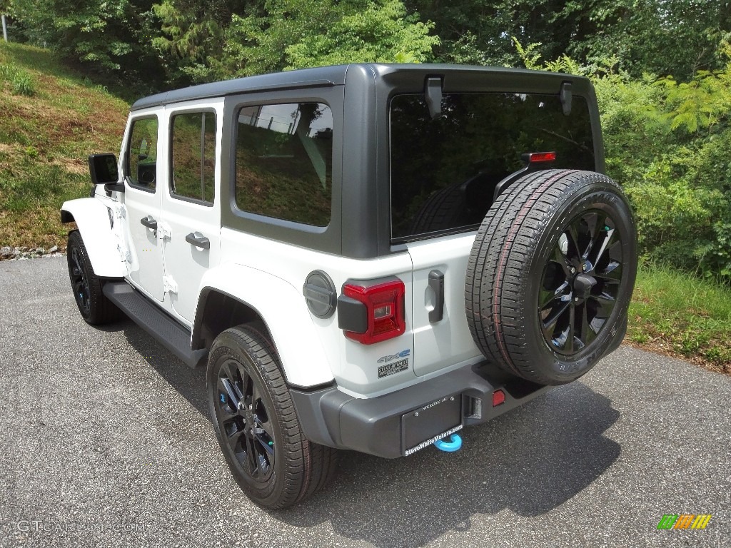 2022 Wrangler Unlimited Sahara 4XE Hybrid - Bright White / Black photo #9