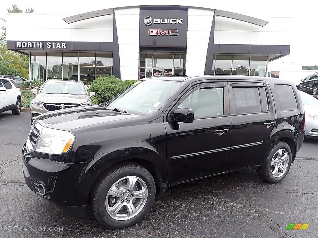 2014 Pilot EX-L 4WD - Crystal Black Pearl / Gray photo #1