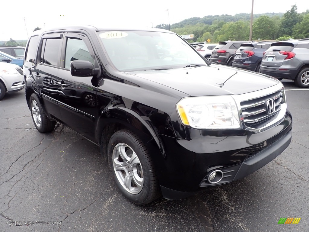 Crystal Black Pearl 2014 Honda Pilot EX-L 4WD Exterior Photo #144670590