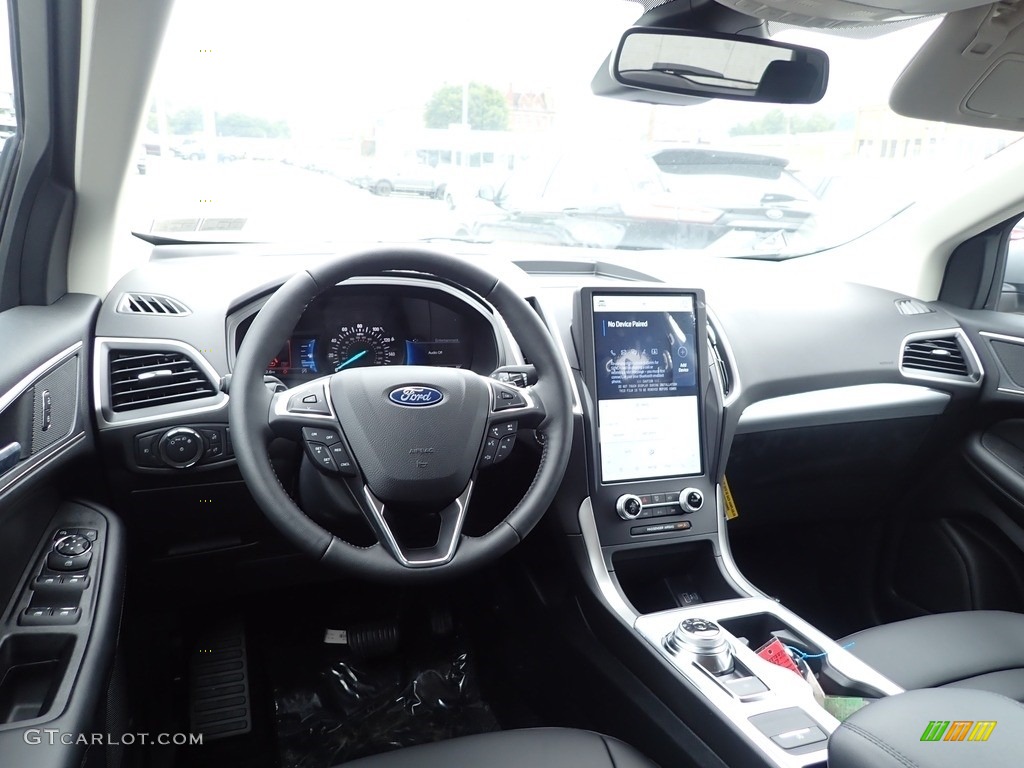 2022 Ford Edge SEL AWD Ebony Dashboard Photo #144671318