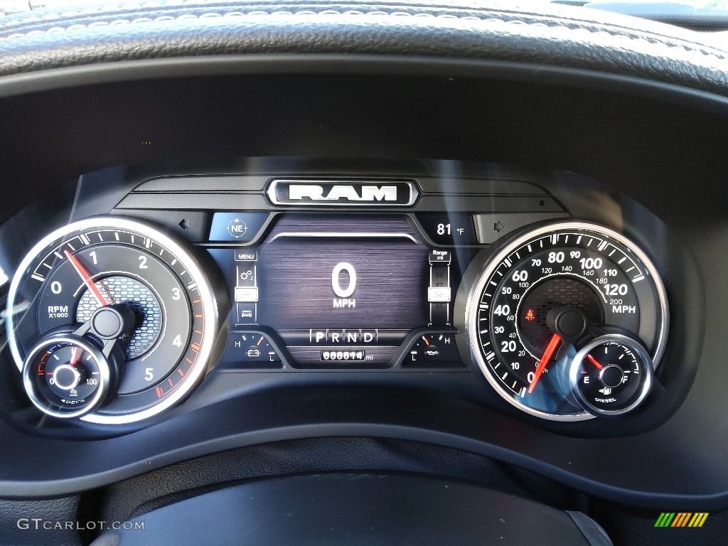 2022 Ram 2500 Laramie Night Edition Crew Cab 4x4 Gauges Photo #144671519