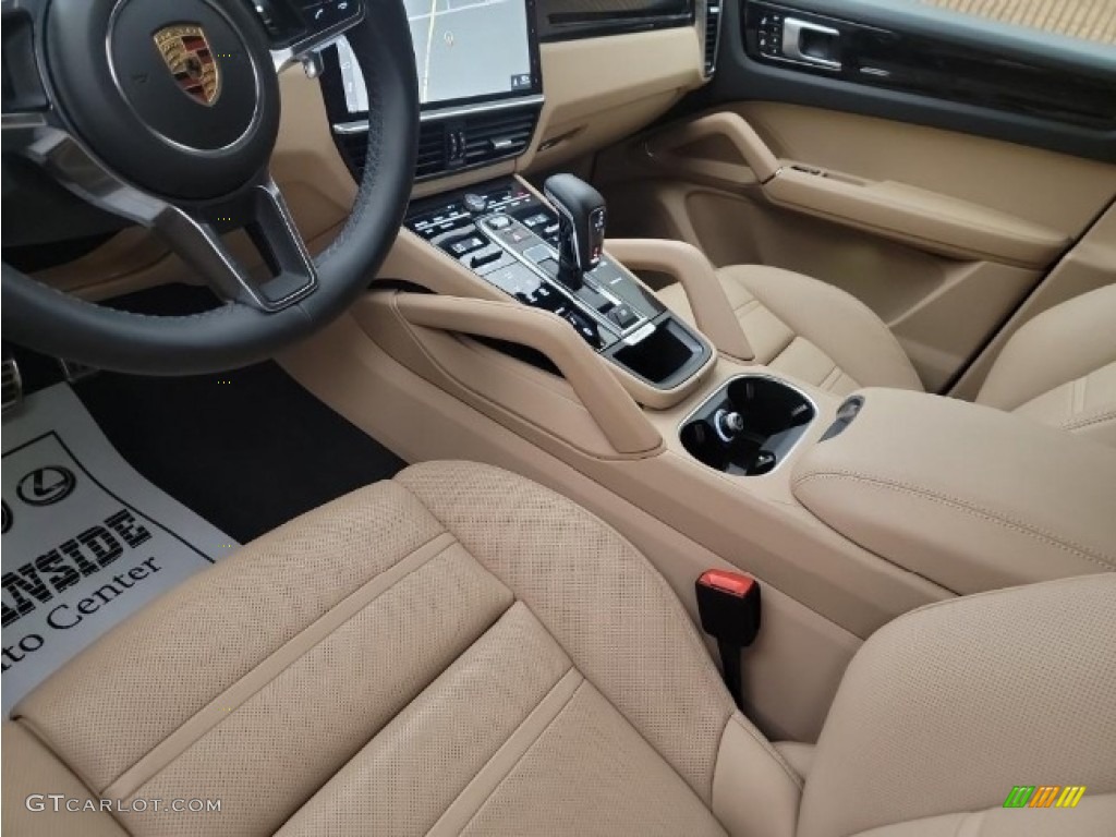 Black/Mojave Beige Interior 2021 Porsche Cayenne S Photo #144671528