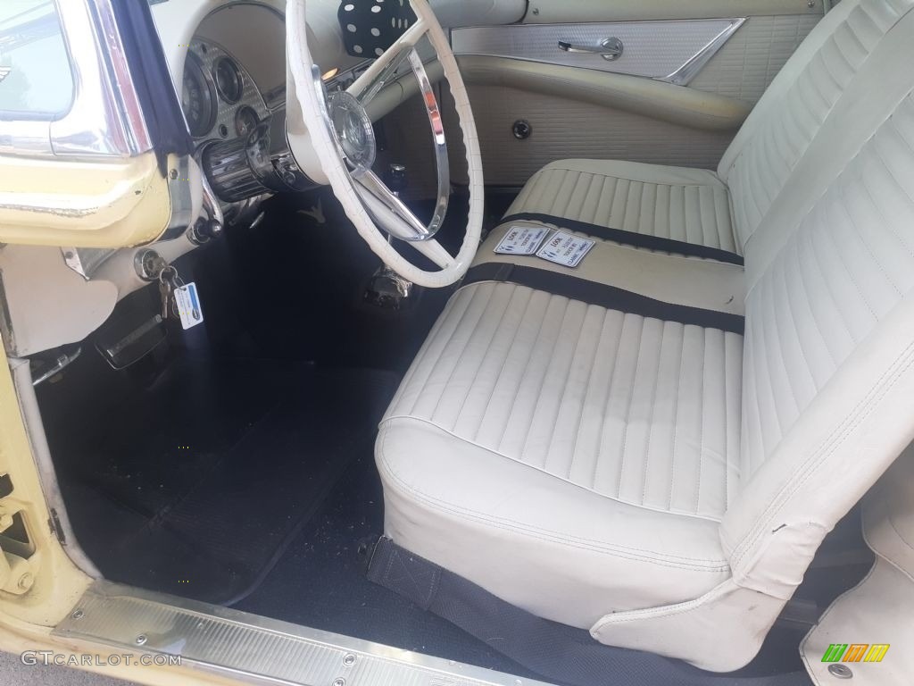 White Interior 1957 Ford Thunderbird Convertible Photo #144672713