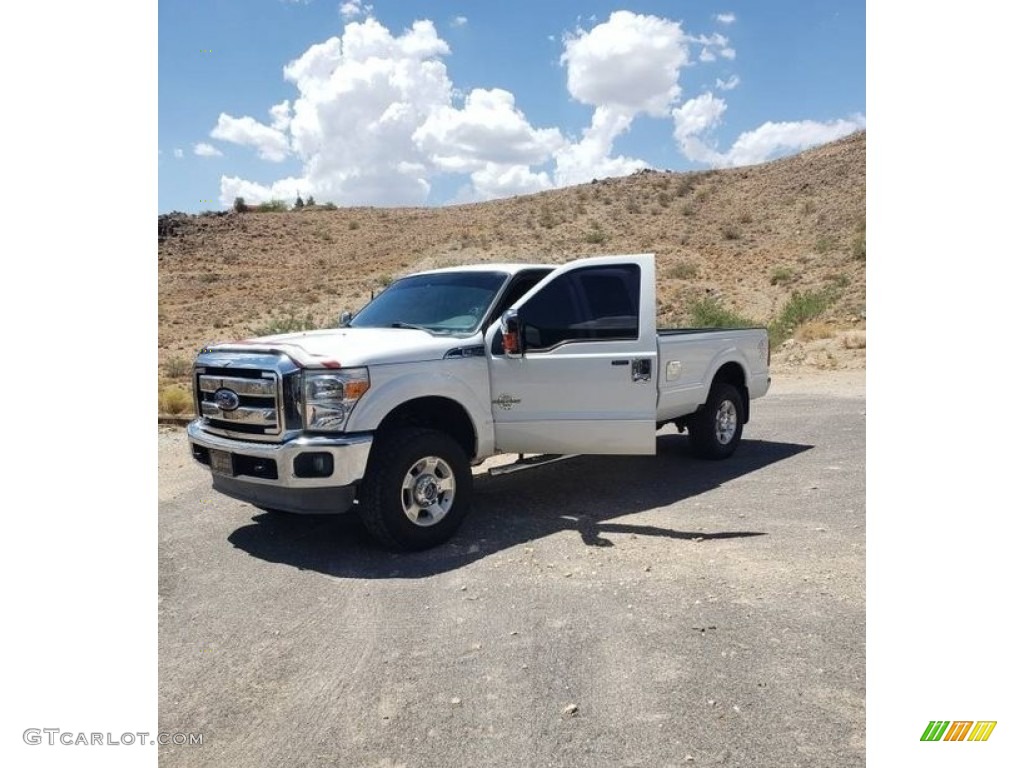 2012 F350 Super Duty XLT Crew Cab 4x4 - Oxford White / Steel photo #2