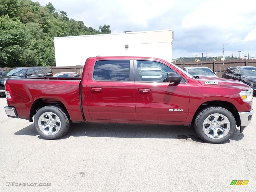 2022 1500 Big Horn Crew Cab 4x4 - Delmonico Red Pearl / Black photo #6