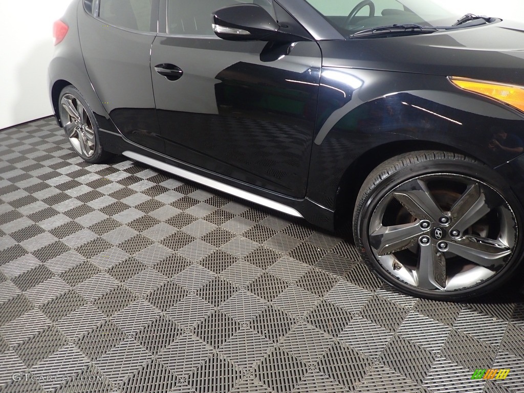 2014 Veloster Turbo - Ultra Black / Black photo #5