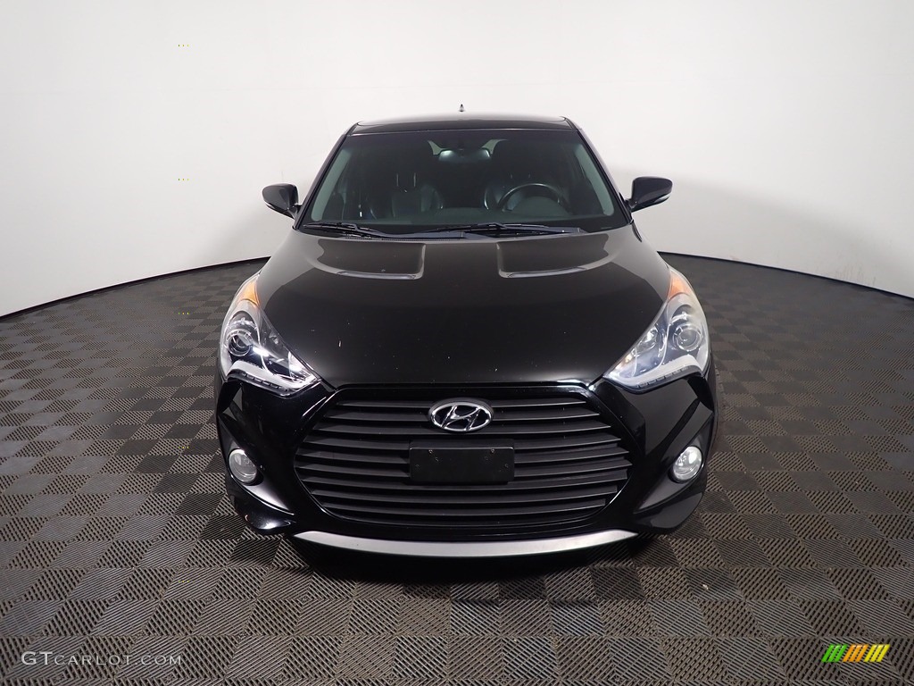 2014 Veloster Turbo - Ultra Black / Black photo #6