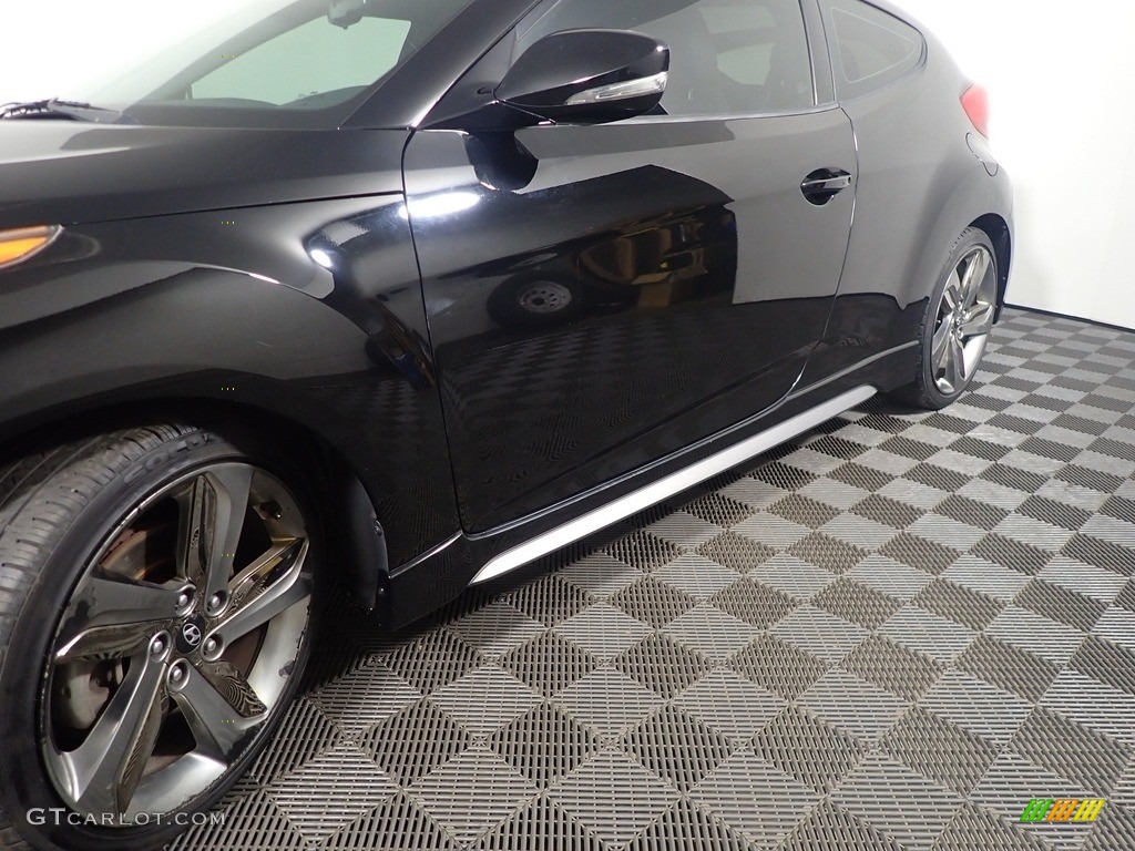 2014 Veloster Turbo - Ultra Black / Black photo #11