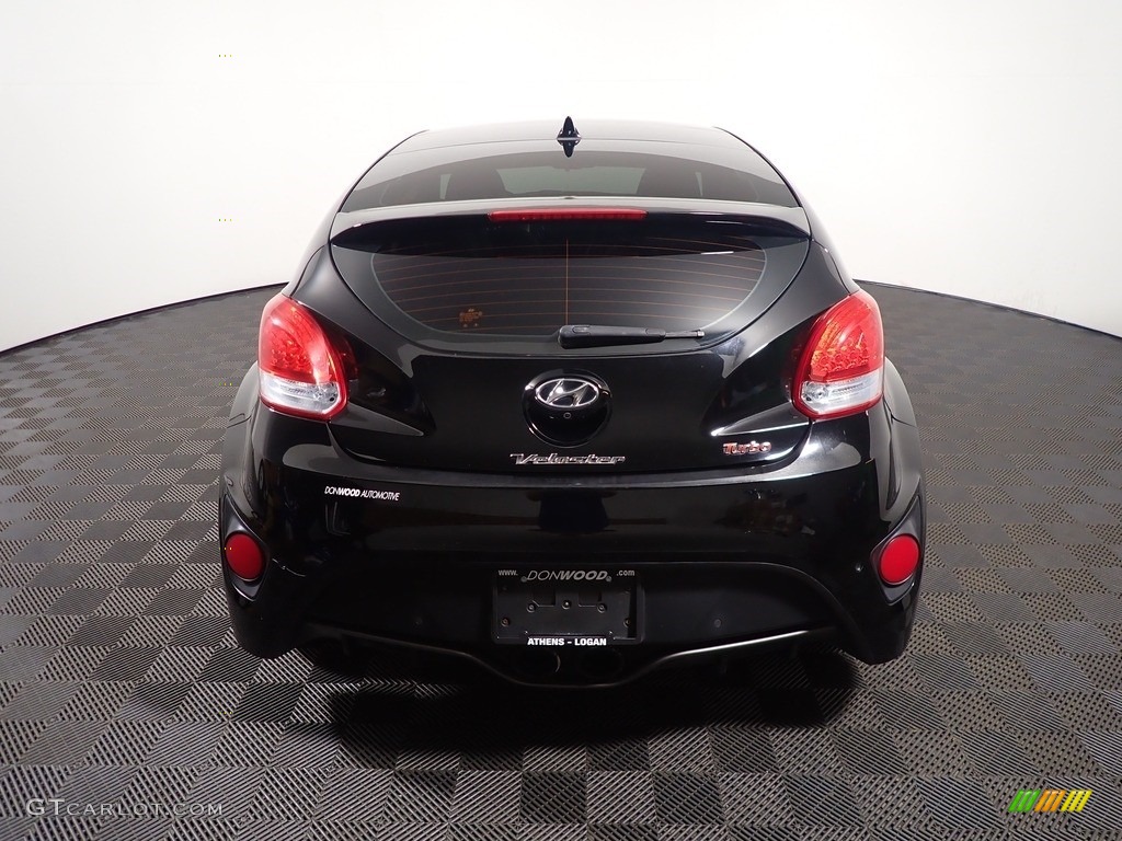2014 Veloster Turbo - Ultra Black / Black photo #14