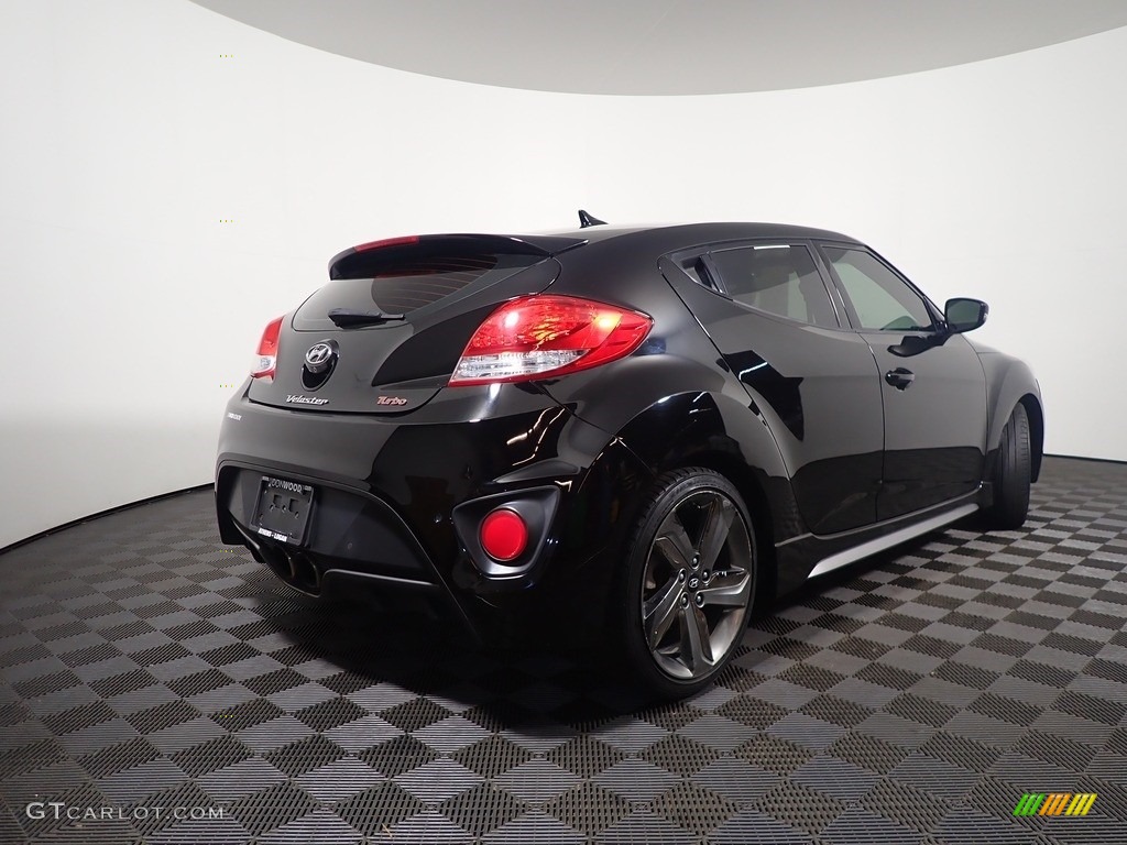2014 Veloster Turbo - Ultra Black / Black photo #17