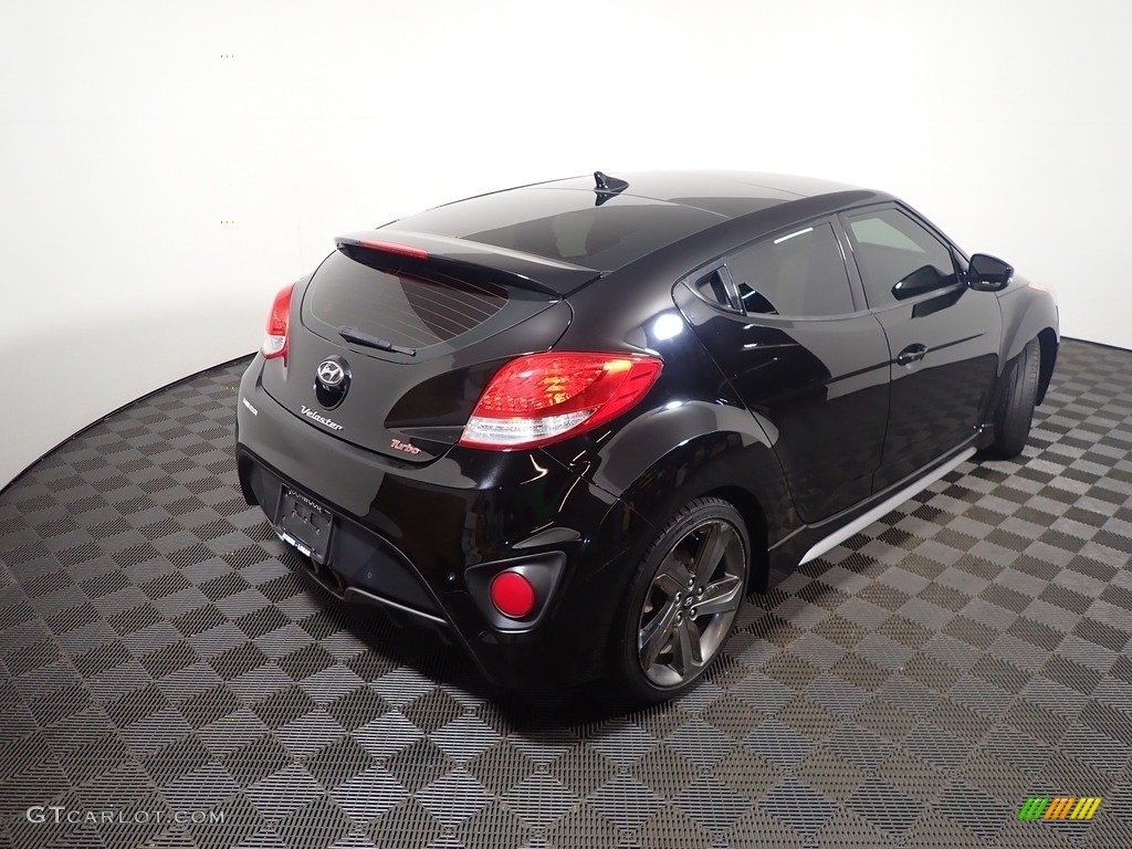 2014 Veloster Turbo - Ultra Black / Black photo #18