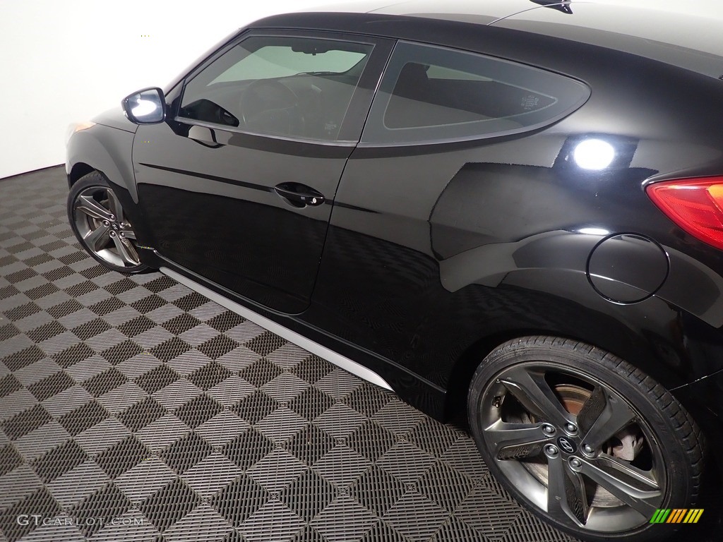 2014 Veloster Turbo - Ultra Black / Black photo #19