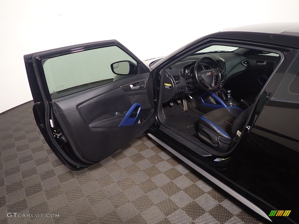 2014 Veloster Turbo - Ultra Black / Black photo #21