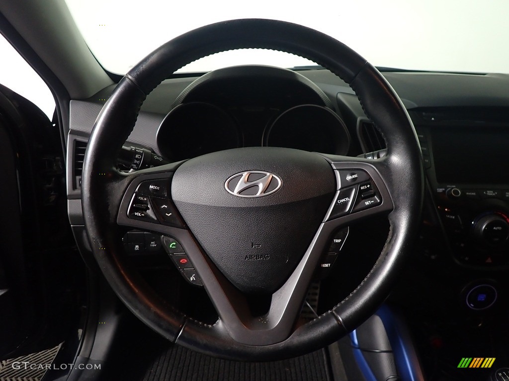 2014 Veloster Turbo - Ultra Black / Black photo #27