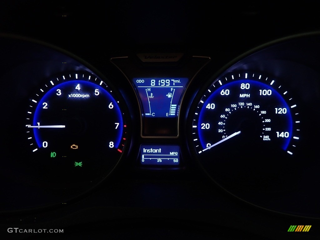 2014 Veloster Turbo - Ultra Black / Black photo #28