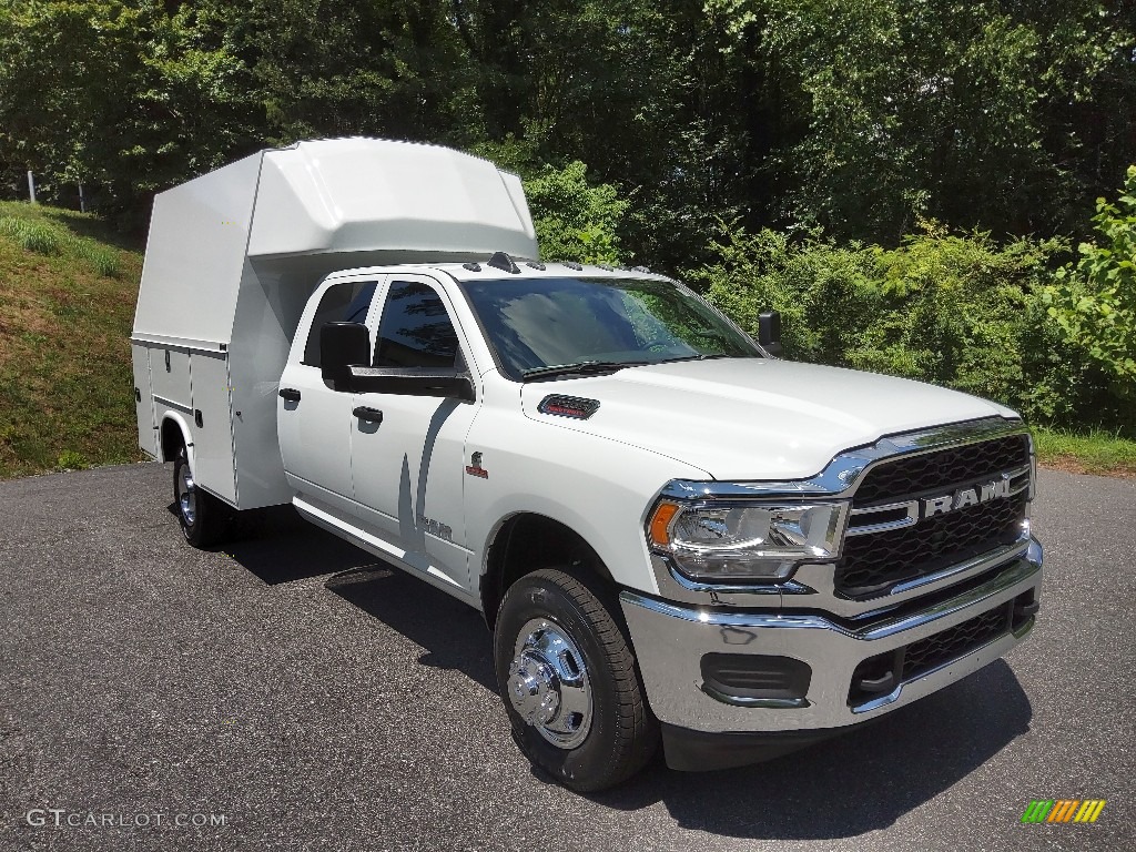 2022 3500 Tradesman Crew Cab 4x4 Chassis - Bright White / Black/Diesel Gray photo #4