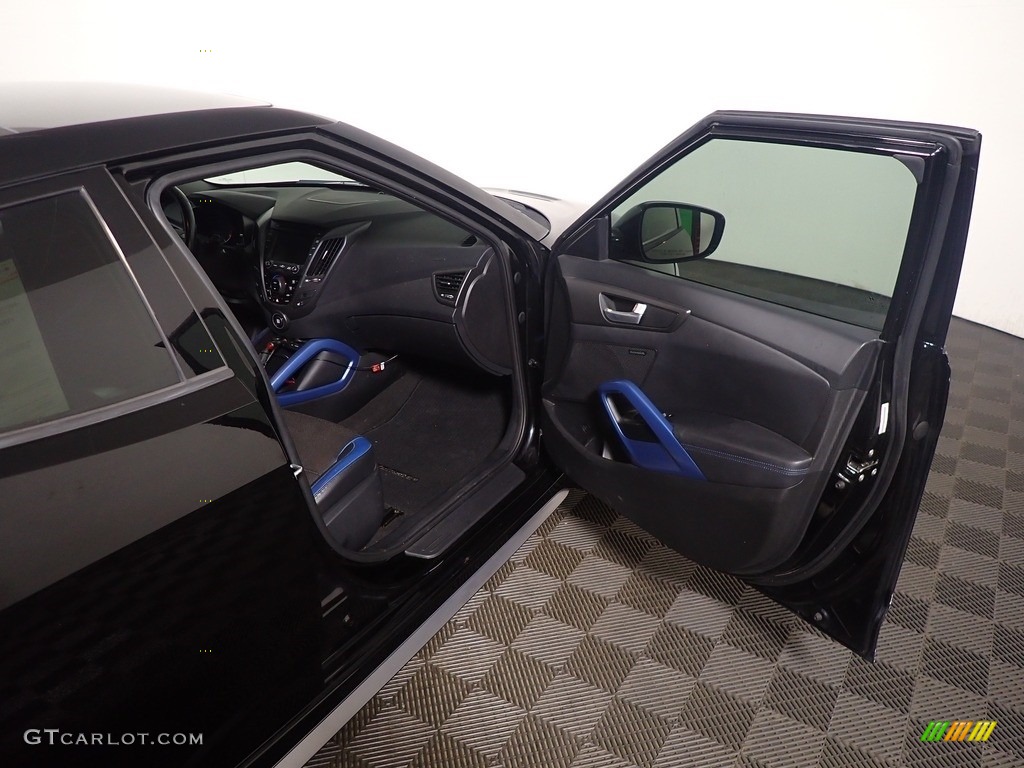2014 Veloster Turbo - Ultra Black / Black photo #36