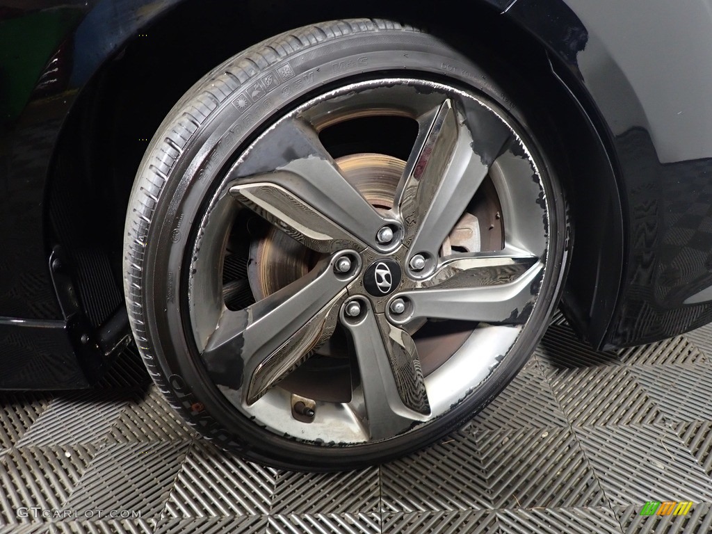 2014 Veloster Turbo - Ultra Black / Black photo #39