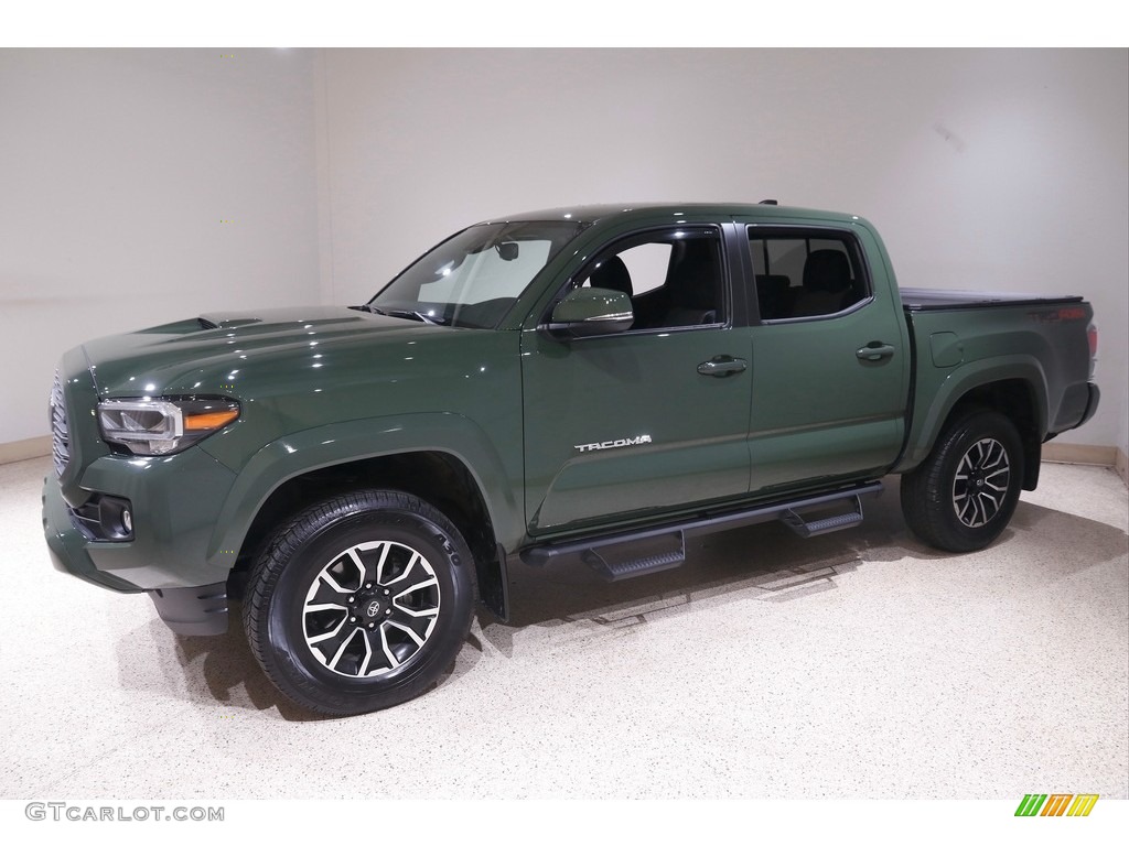 2022 Tacoma SR5 Double Cab 4x4 - Army Green / Cement/Black photo #3