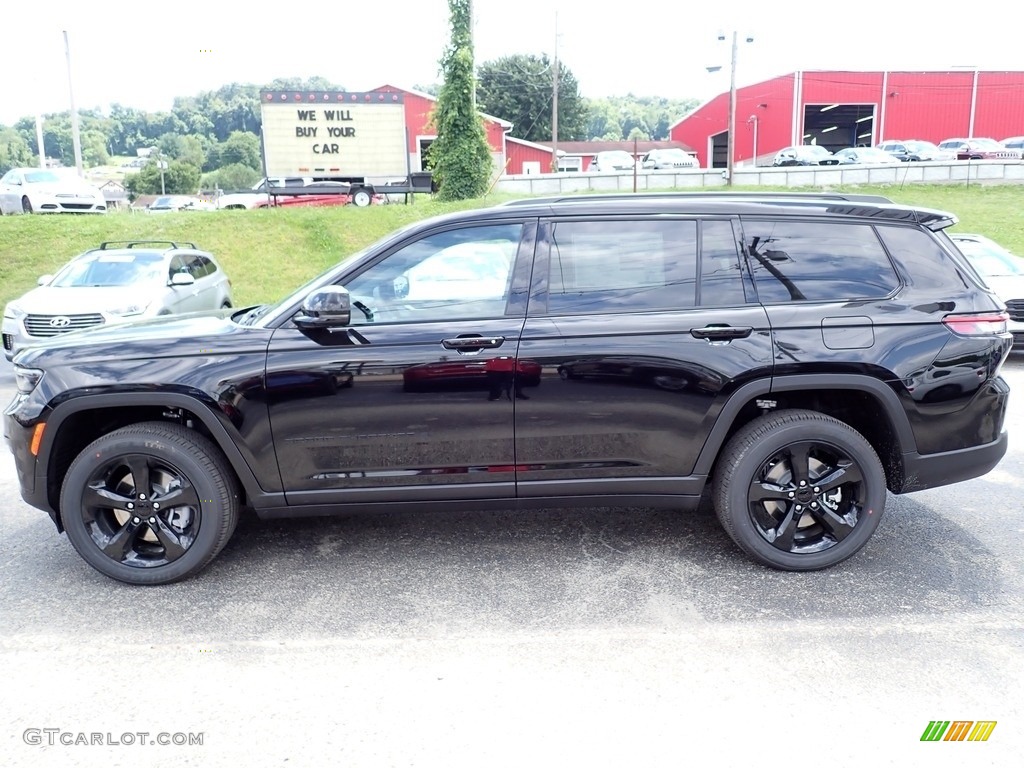 Diamond Black Crystal Pearl 2022 Jeep Grand Cherokee L Altitude 4x4 Exterior Photo #144678011