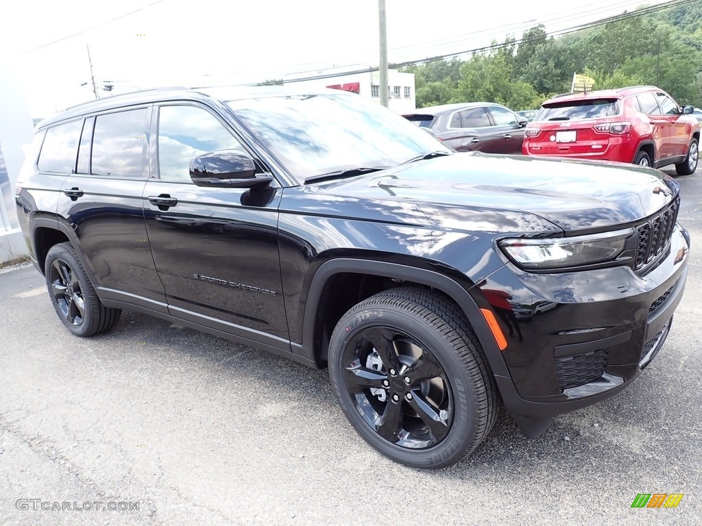 Diamond Black Crystal Pearl 2022 Jeep Grand Cherokee L Altitude 4x4 Exterior Photo #144678158