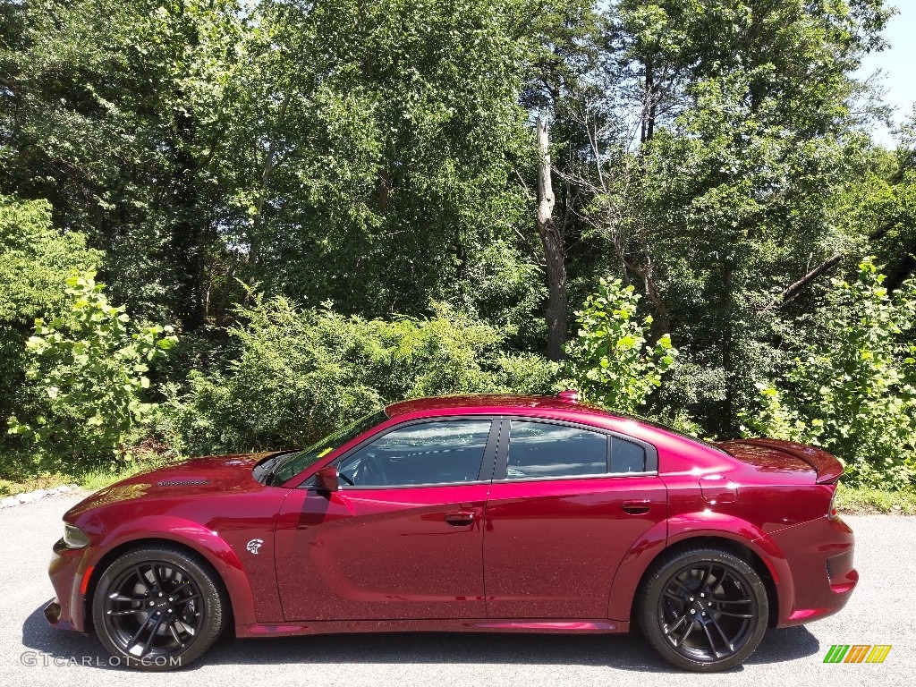 Octane Red Pearl 2022 Dodge Charger SRT Hellcat Widebody Exterior Photo #144678461