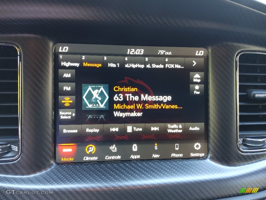 2022 Dodge Charger SRT Hellcat Widebody Audio System Photo #144679067