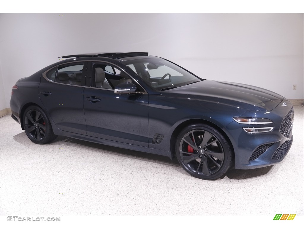 2022 Tasman Blue Genesis G70 3.3T AWD 144676084 Photo 20 GTCarLot