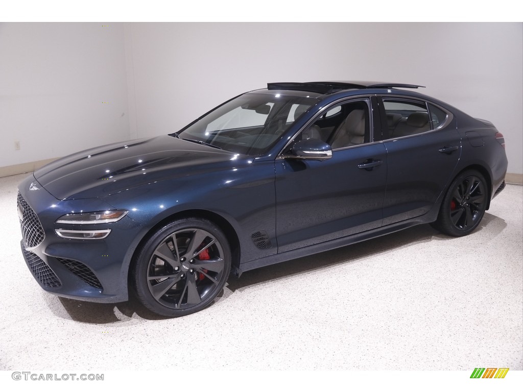 Tasman Blue 2022 Genesis G70 3.3T AWD Exterior Photo #144679181