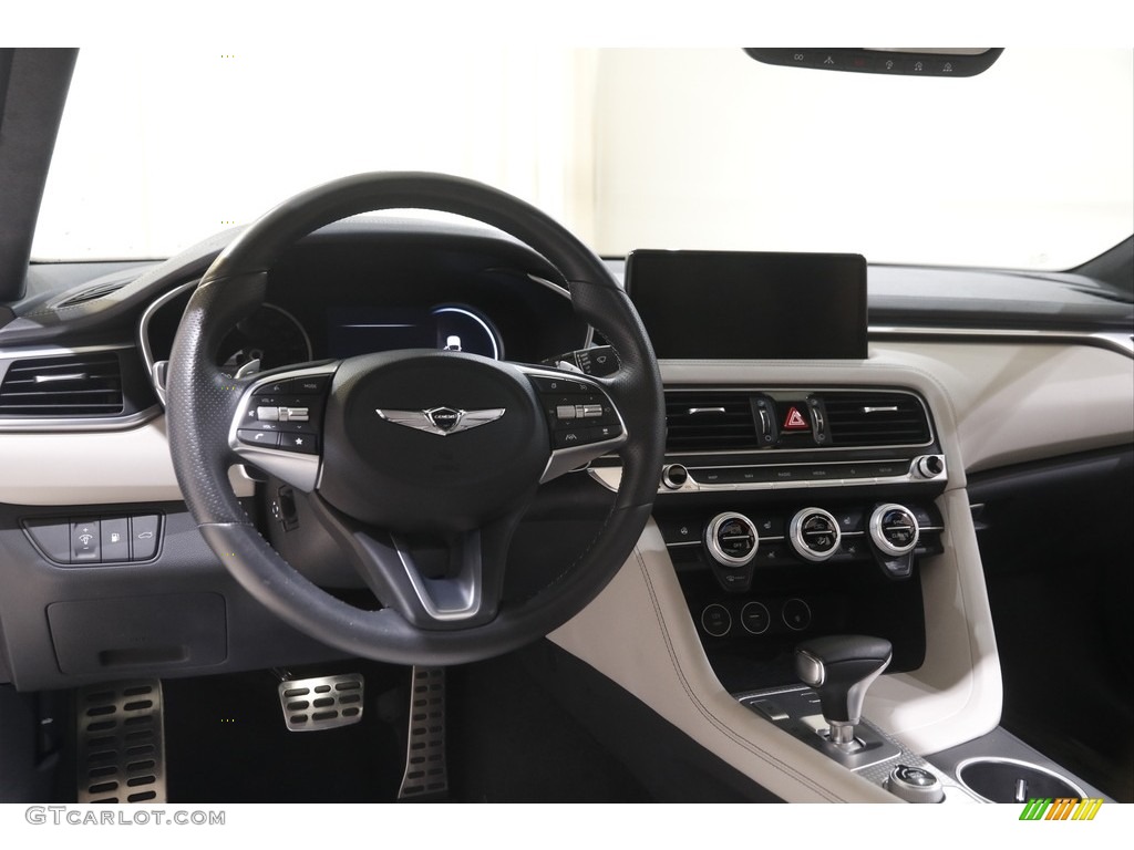 2022 Genesis G70 3.3T AWD Gray Dashboard Photo #144679211
