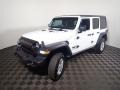 2021 Bright White Jeep Wrangler Unlimited Sport 4x4 Right Hand Drive  photo #10