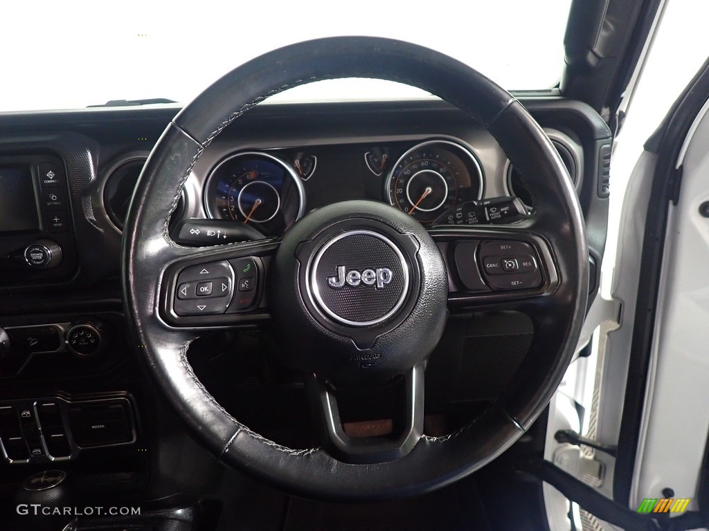2021 Jeep Wrangler Unlimited Sport 4x4 Right Hand Drive Black Steering Wheel Photo #144680375