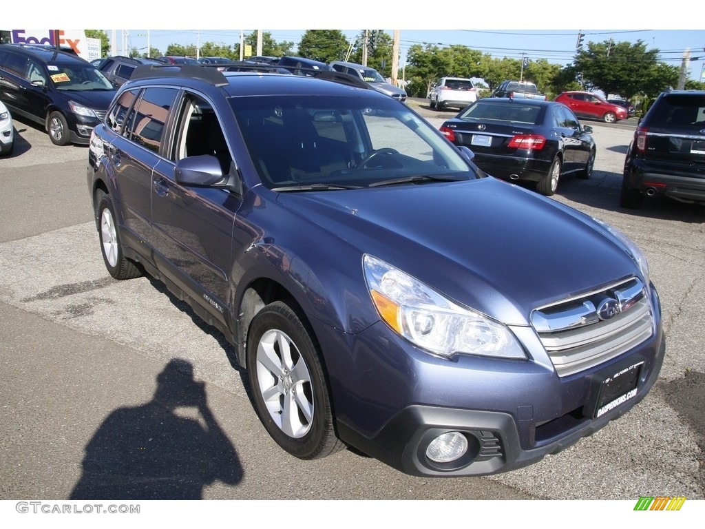 2014 Outback 2.5i Premium - Twilight Blue Metallic / Black photo #3