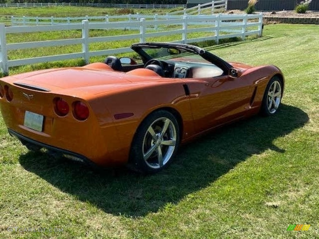 2008 Corvette Convertible - Atomic Orange Metallic / Sienna photo #3
