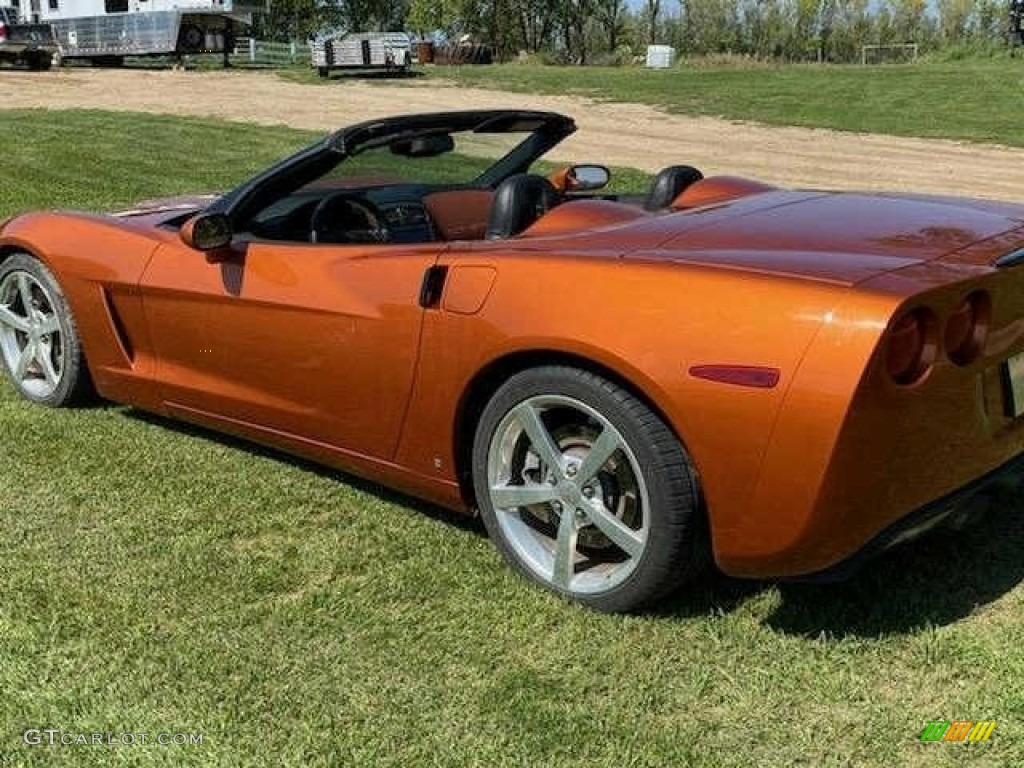 2008 Corvette Convertible - Atomic Orange Metallic / Sienna photo #4