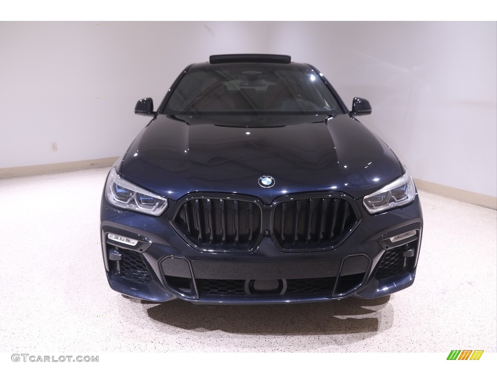 2021 X6 xDrive50i - Carbon Black Metallic / Coffee photo #2