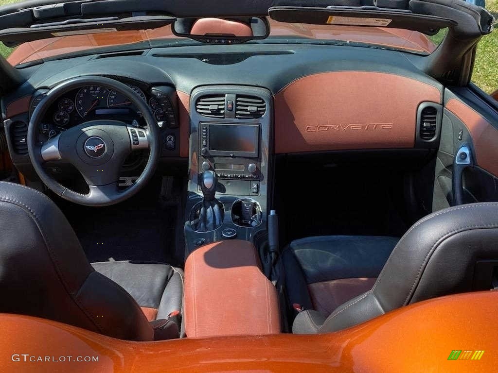 2008 Corvette Convertible - Atomic Orange Metallic / Sienna photo #7