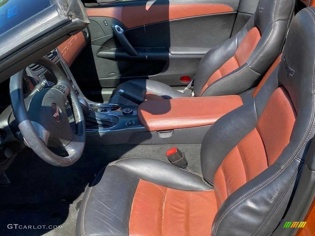 2008 Corvette Convertible - Atomic Orange Metallic / Sienna photo #8