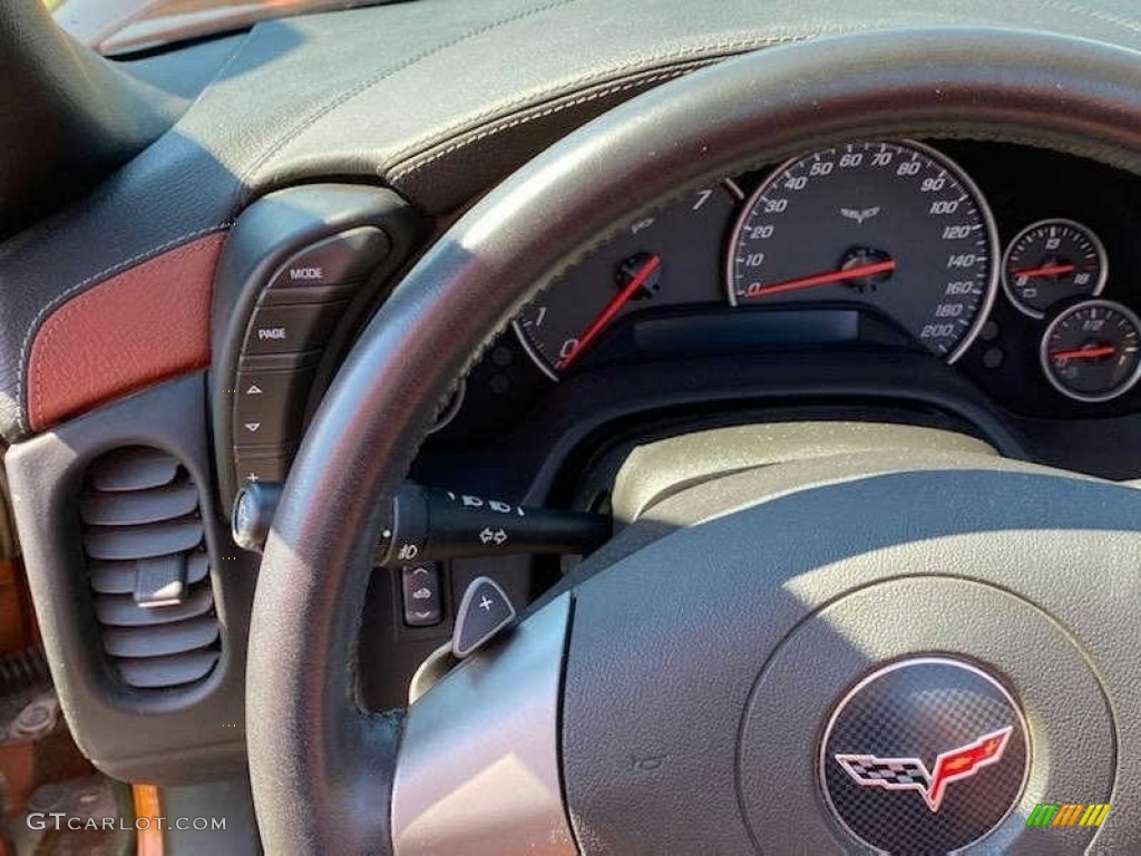2008 Corvette Convertible - Atomic Orange Metallic / Sienna photo #9