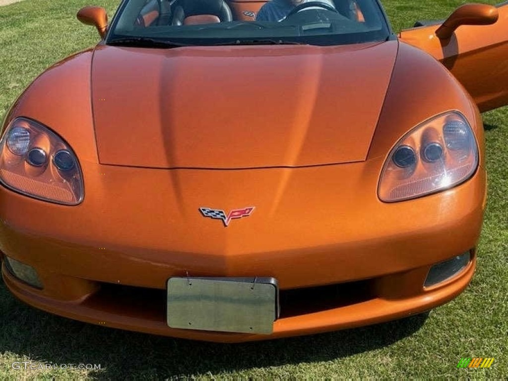 2008 Corvette Convertible - Atomic Orange Metallic / Sienna photo #15