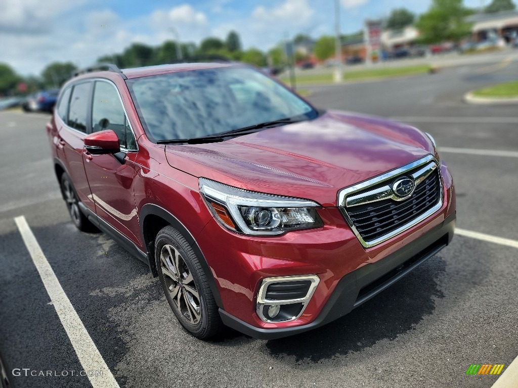 2020 Forester 2.5i Limited - Crimson Red Pearl / Gray photo #3
