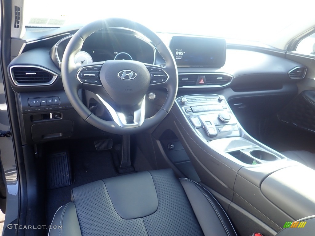 Black Interior 2023 Hyundai Santa Fe Limited AWD Photo #144685588