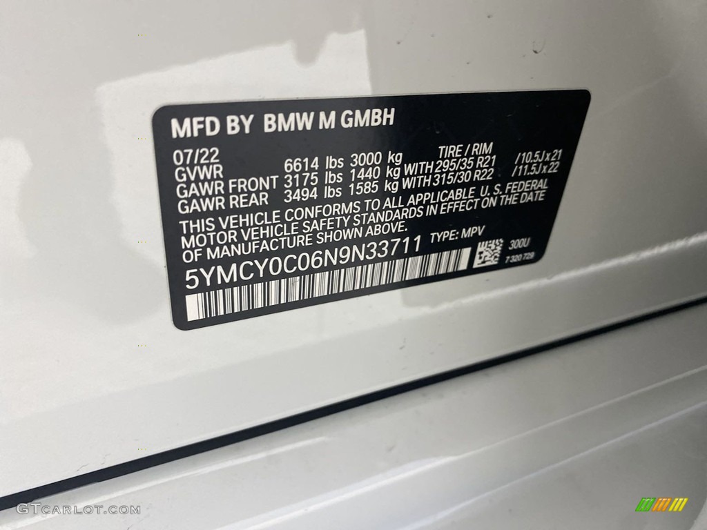 2022 X6 M Competition - Alpine White / Sakhir Orange/Black photo #26