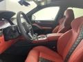 2022 BMW X6 M Sakhir Orange/Black Interior Front Seat Photo