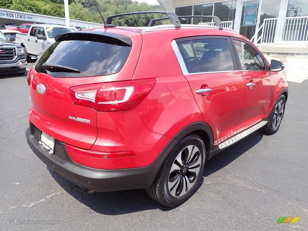 Signal Red 2013 Kia Sportage SX Exterior Photo #144686484