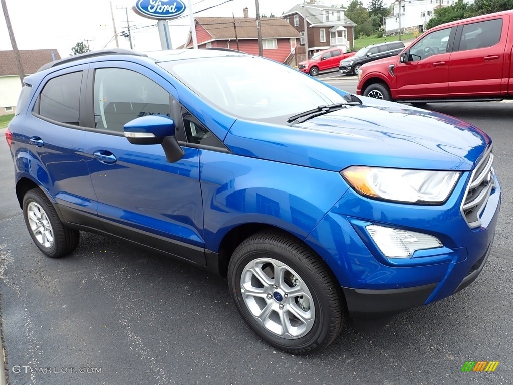 Lightning Blue Metallic 2022 Ford EcoSport SE 4WD Exterior Photo #144687951