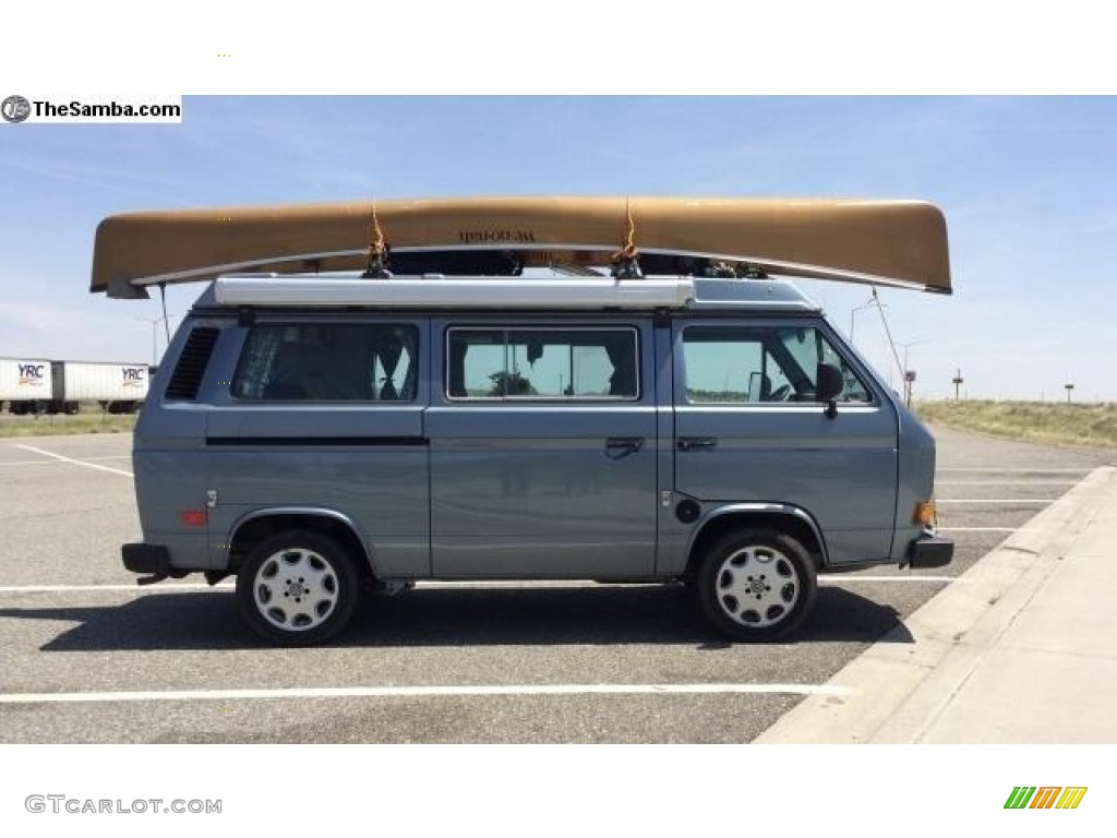 Dove Blue Metallic 1987 Volkswagen Vanagon GL Camper Exterior Photo #144689367