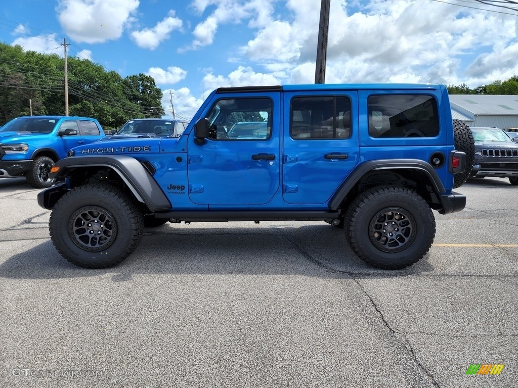 Hydro Blue Pearl 2022 Jeep Wrangler Unlimited High Tide 4x4 Exterior Photo #144690150