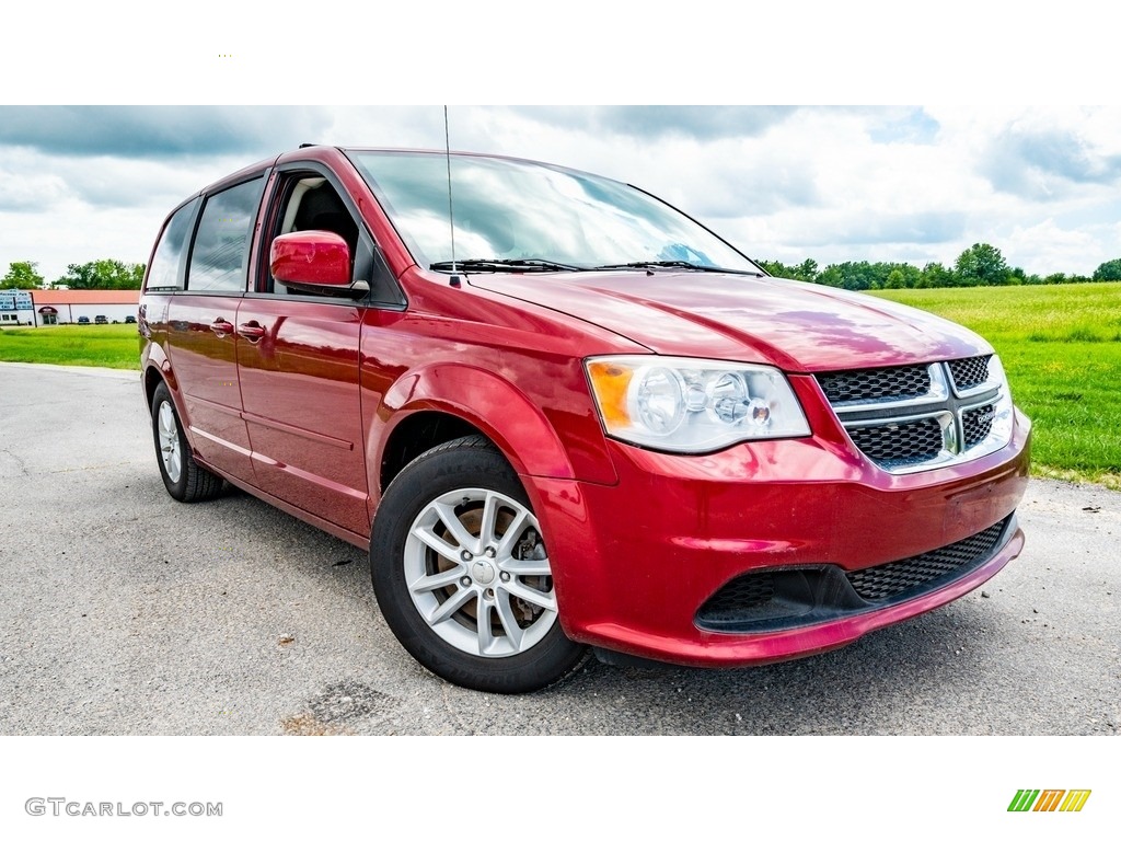 2014 Grand Caravan SXT - Deep Cherry Red Crystal Pearl / Black/Sandstorm photo #1